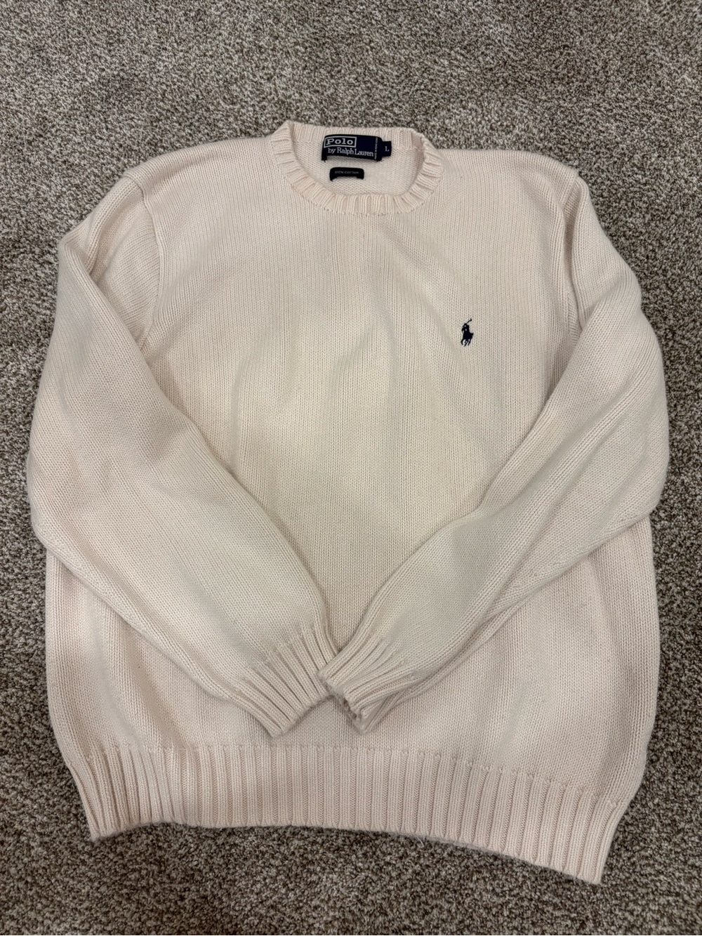 Vintage Polo Ralph Lauren Cream/White Sweater